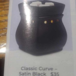 Scentsy | Accents | Classic Curve Satin Black Full Size Scentsy Warmer | Poshmark